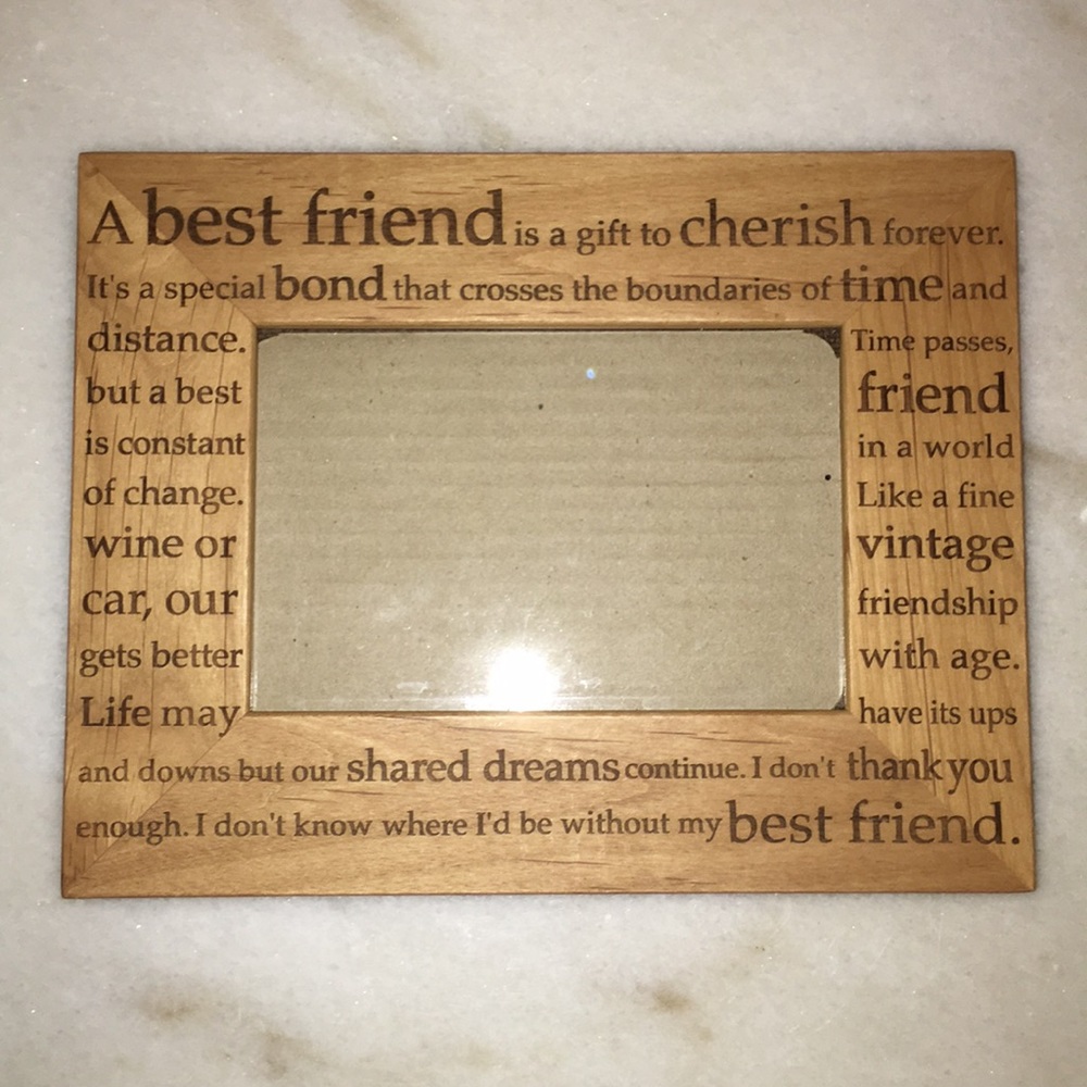 Wood best friend frame
